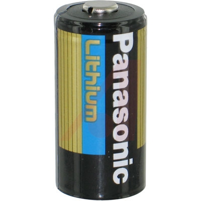 CR123A Panasonic Lithium Battery, 1400 mAh Capacity, 3 V Nominal Voltage  Replaces: 123, 123A, BR2/3A, CR123, CR123A, CR123R, CR17335, CR17345,  DL123A, EL123AP, K123LA, L123A, SF123A, VL123A, 5018LC